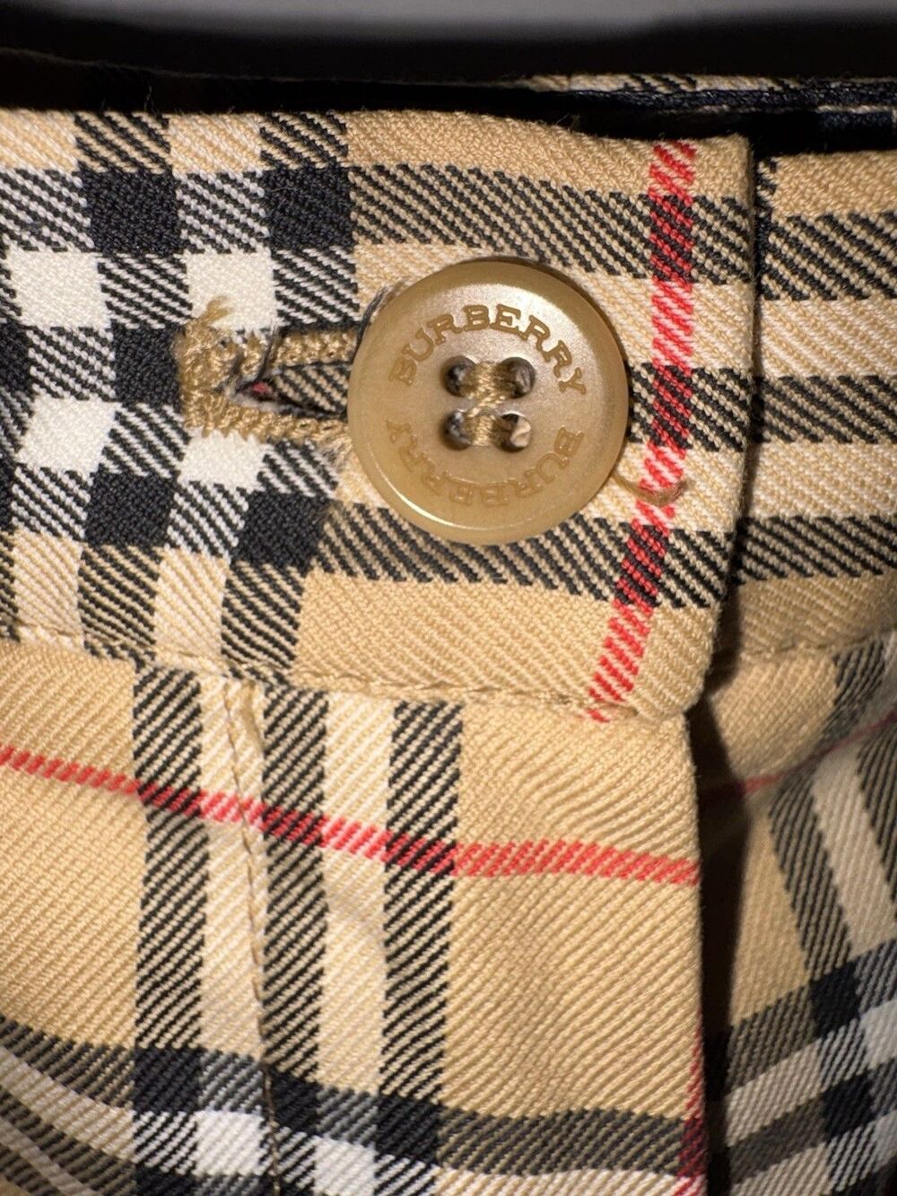 Burberry Women's Plaid Check Golf Pants - Size 4 - Picture 3 of 7